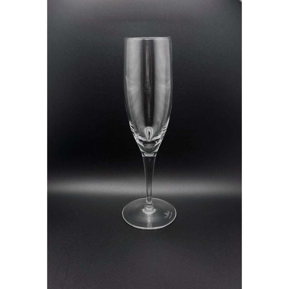 Rosenthal Lotus Clear Crystal Champagne Flute 7.8" Vintage Germany